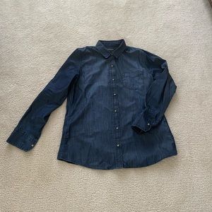 Banana Republic long sleeve jean top